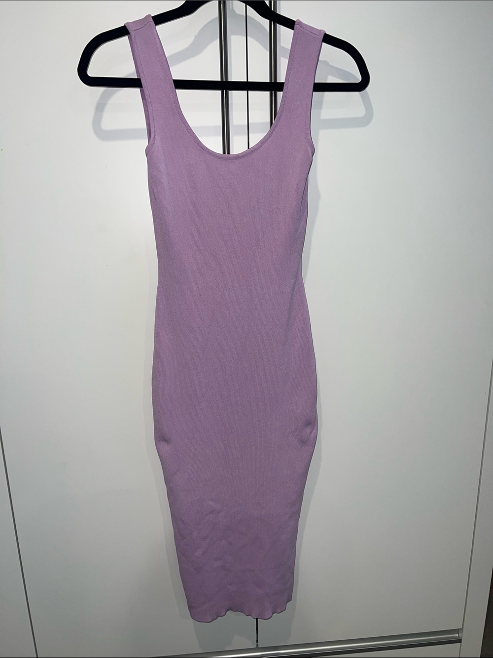 superdown Lavender Scoop Neck Midi Bodycon Dress